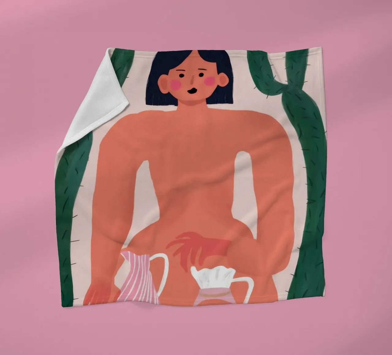 Nudo con brocca coperta in pile da Pale Aura