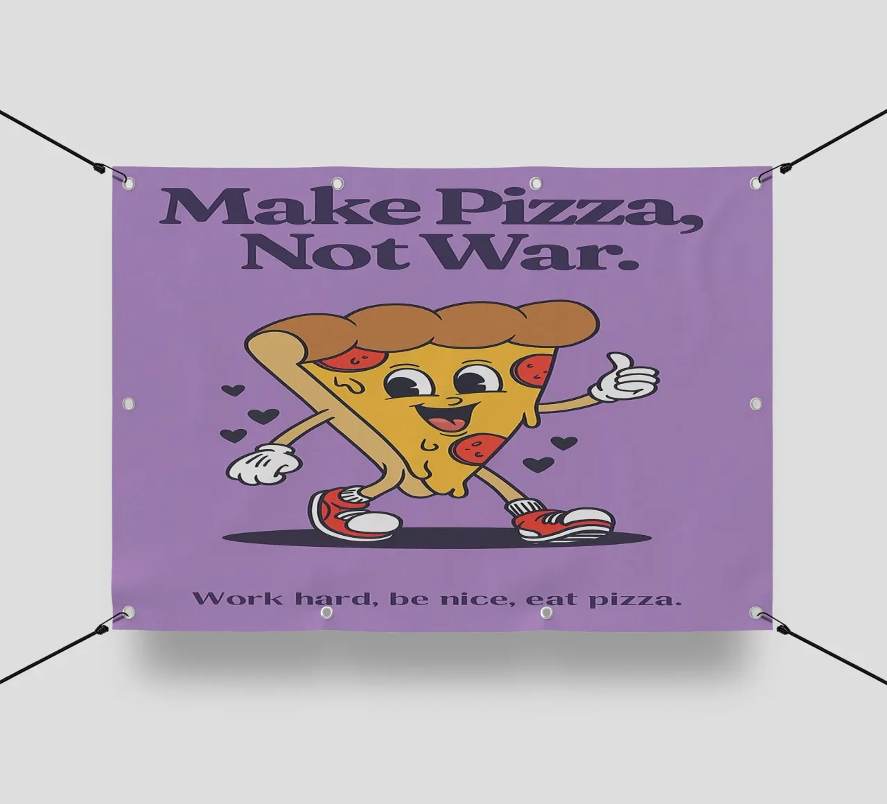 Make Pizza Not War telo in pvc da oneone