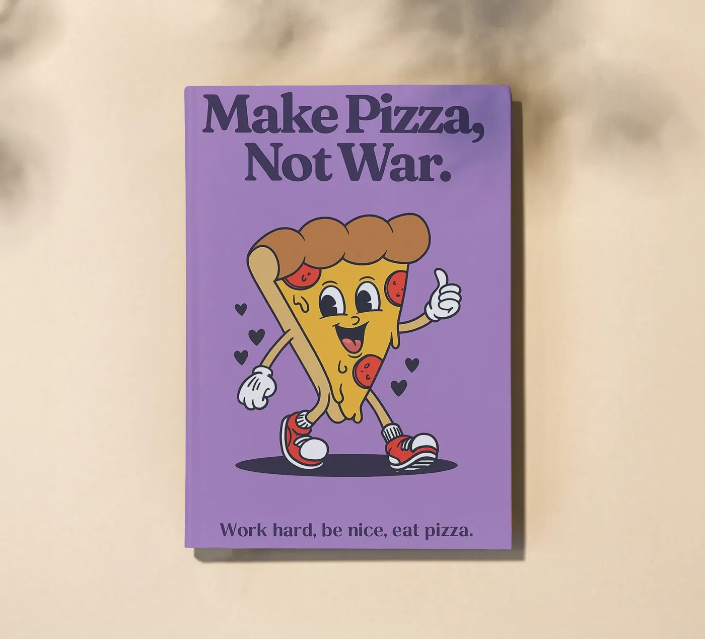 Make Pizza Not War notebook by oneone