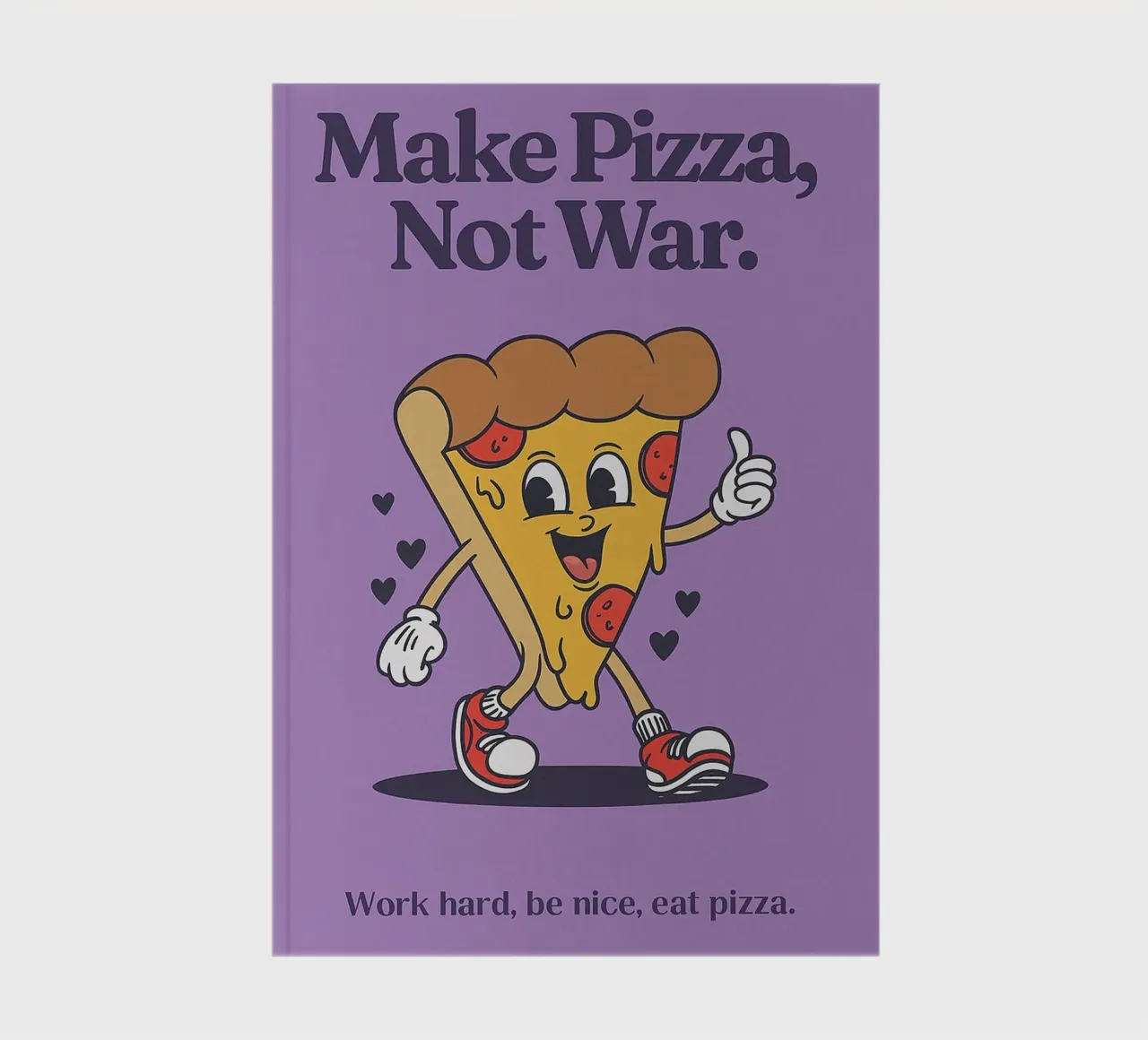 Make Pizza Not War notebook by oneone