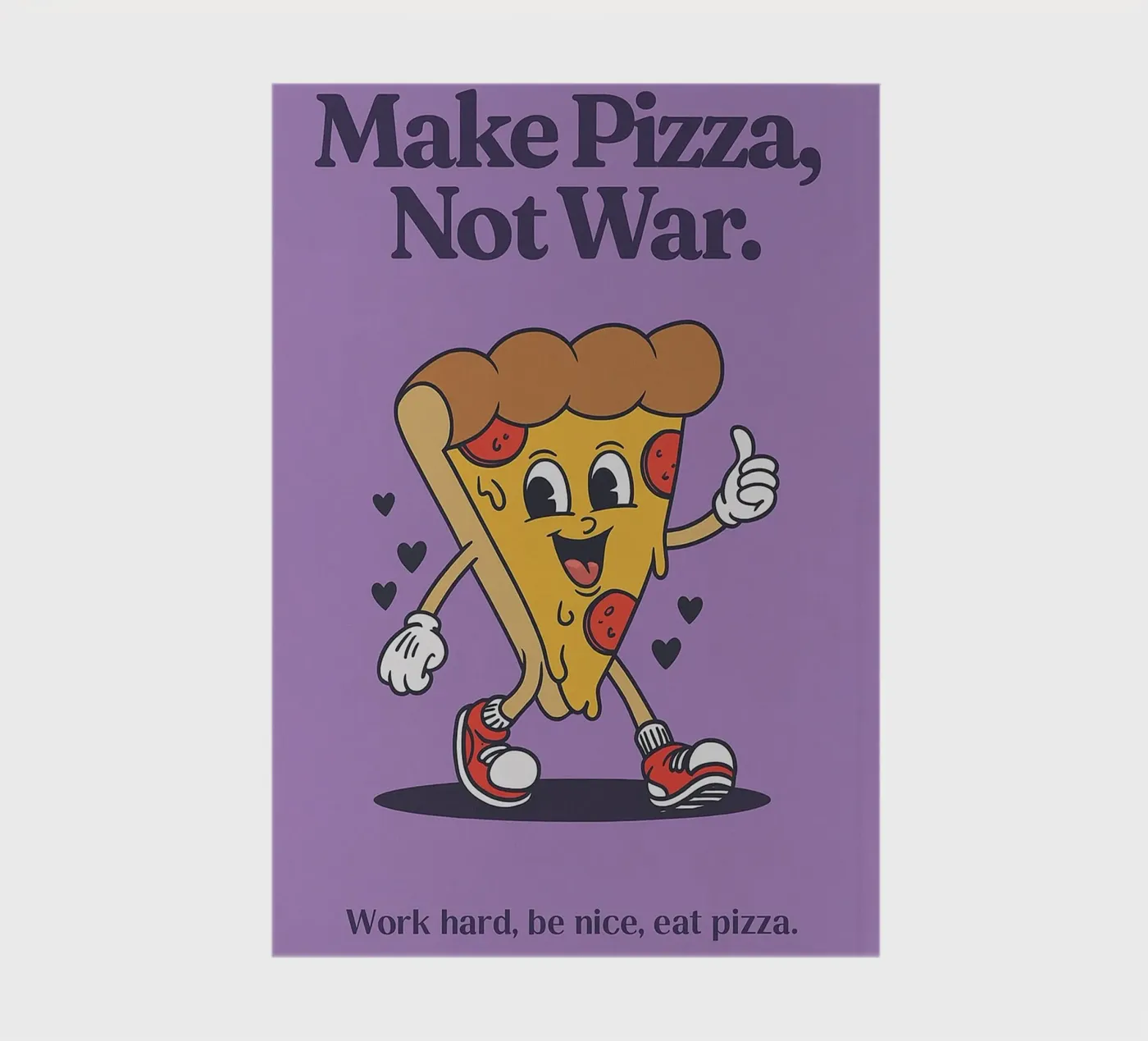 Make Pizza Not War notebook by oneone