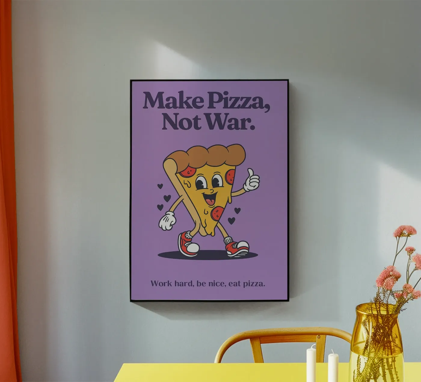 Make Pizza Not War plexiglass da oneone