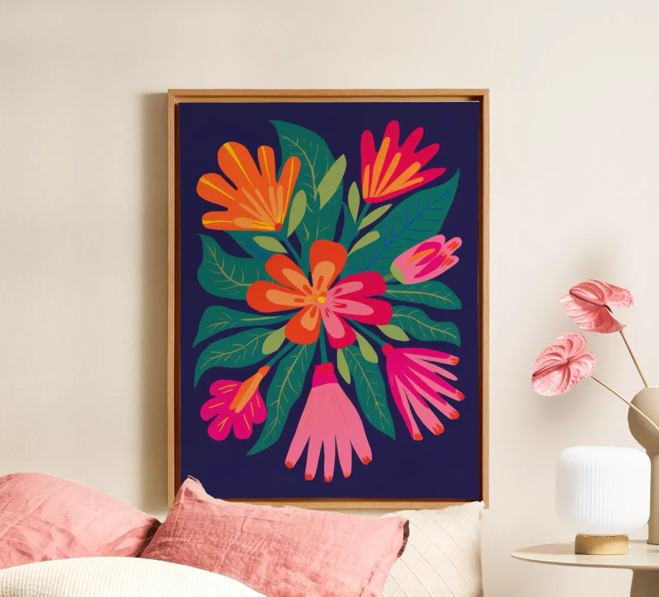 Joyful Hand picked Hues canvas by Arcane Lines