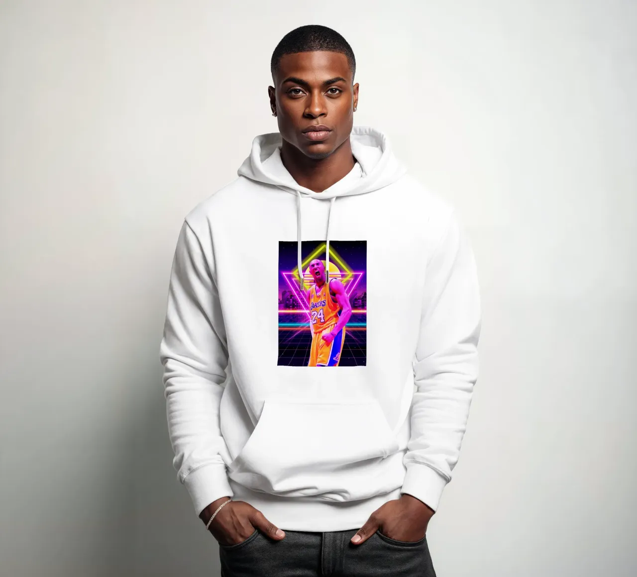 Kobe Bryant stile retrò felpa con cappuccio da Lembayung art