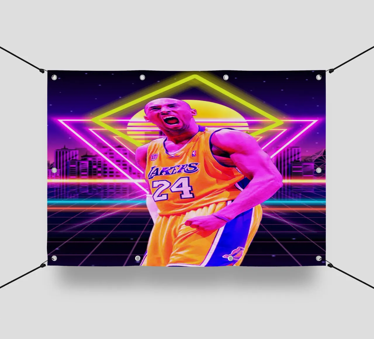 Kobe Bryant stile retrò telo in pvc da Lembayung art