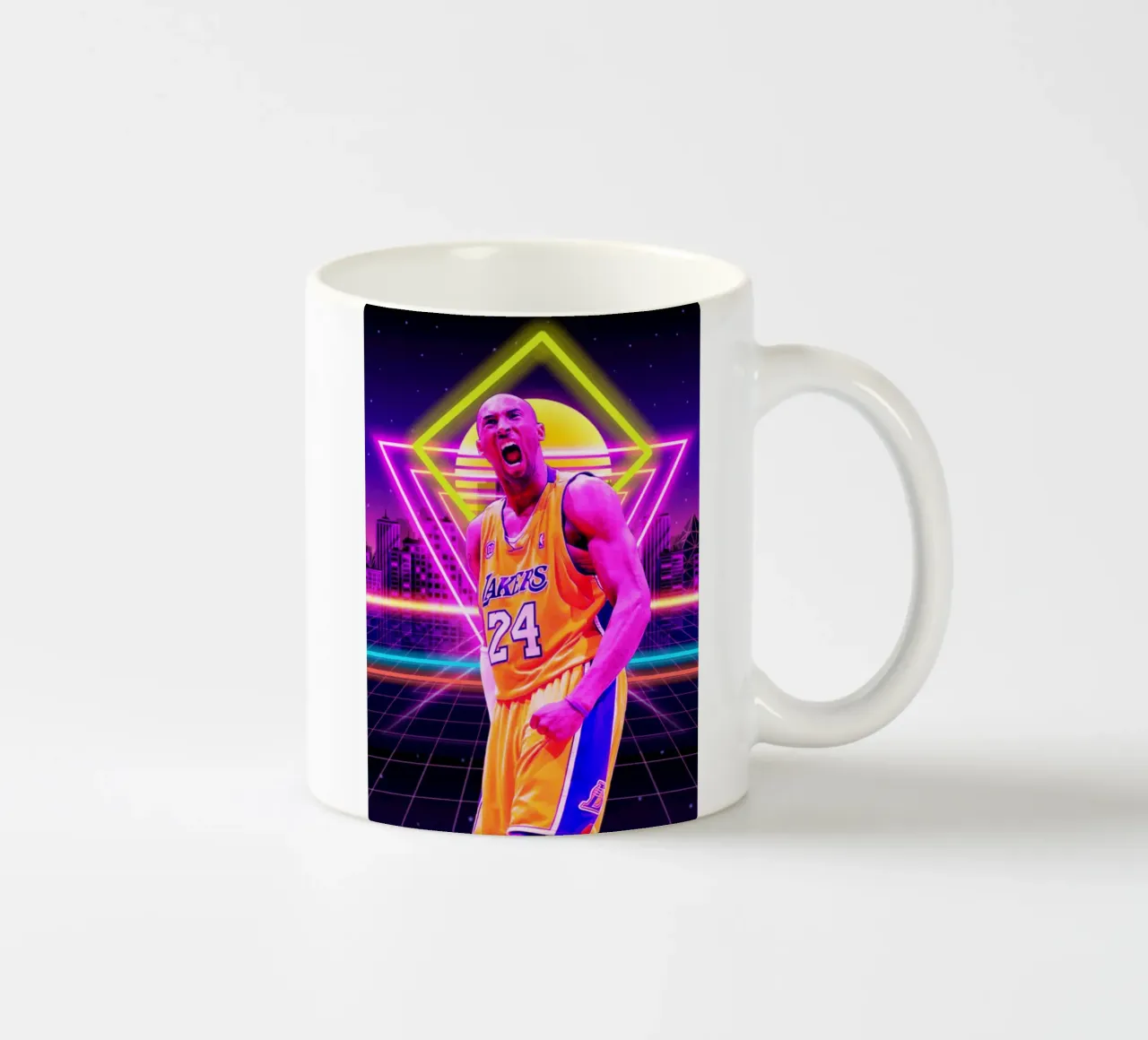 Kobe Bryant stile retrò tazza in ceramica da Lembayung art
