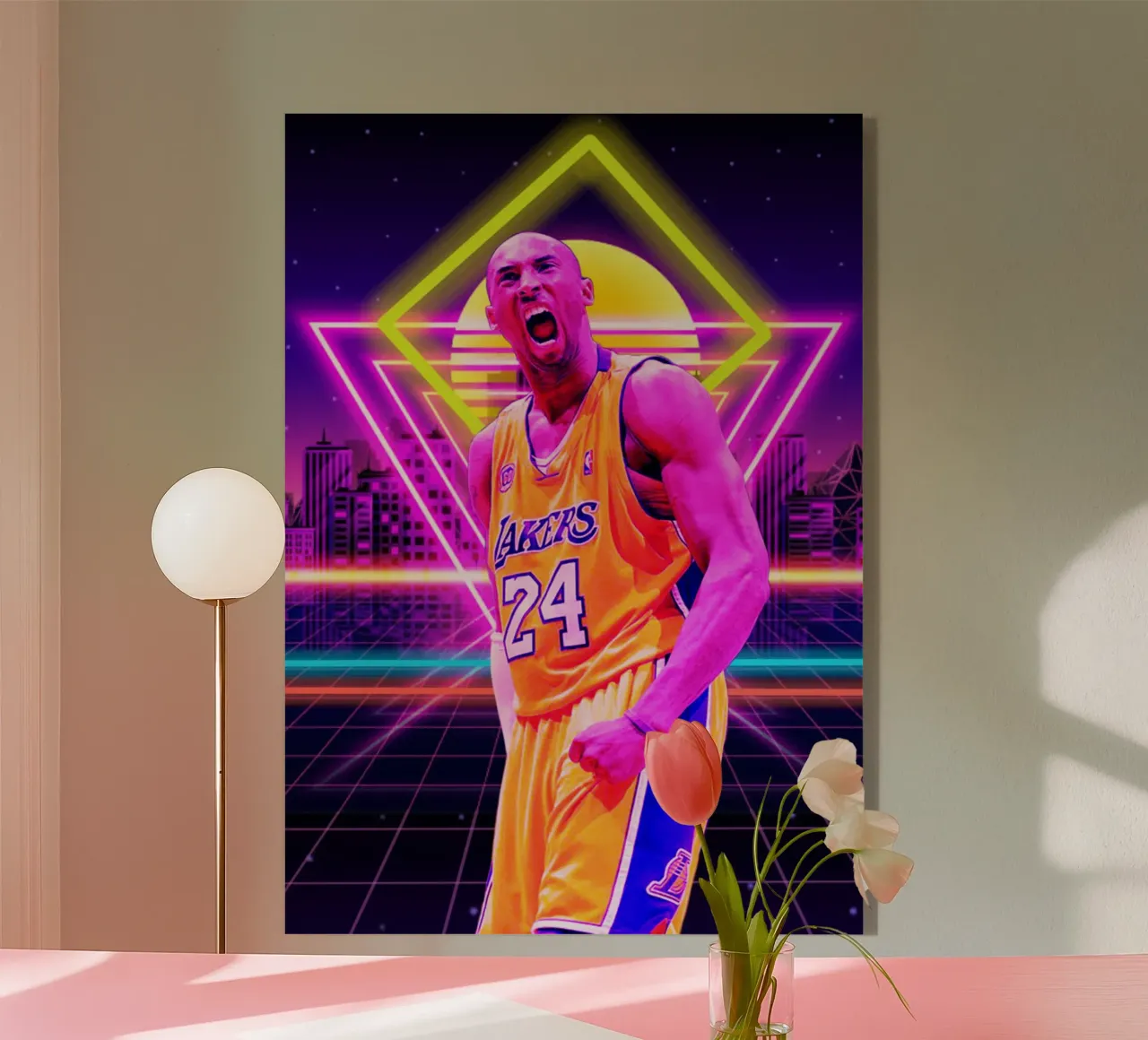 Kobe Bryant stile retrò plexiglass da Lembayung art