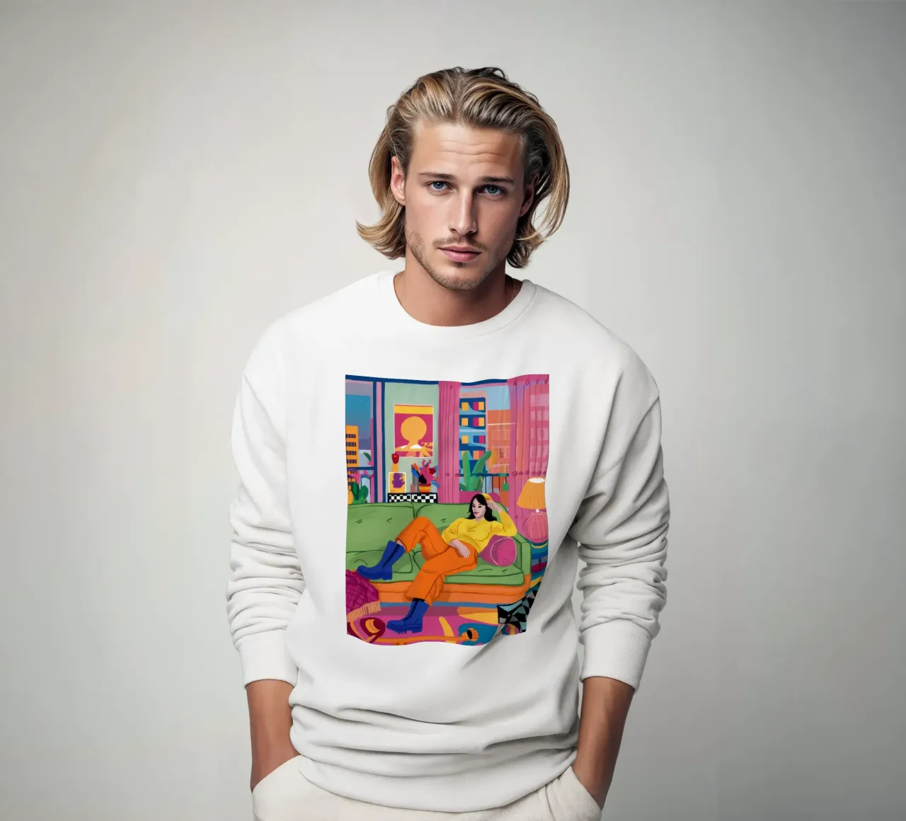 Amici sul divano felpa da Pale Aura