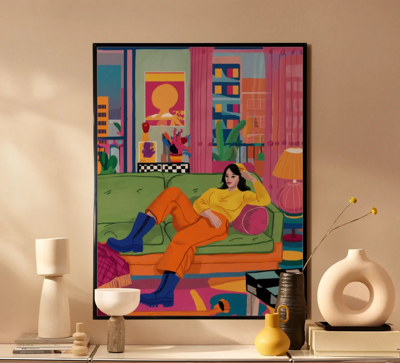Amici sul divano poster da Pale Aura