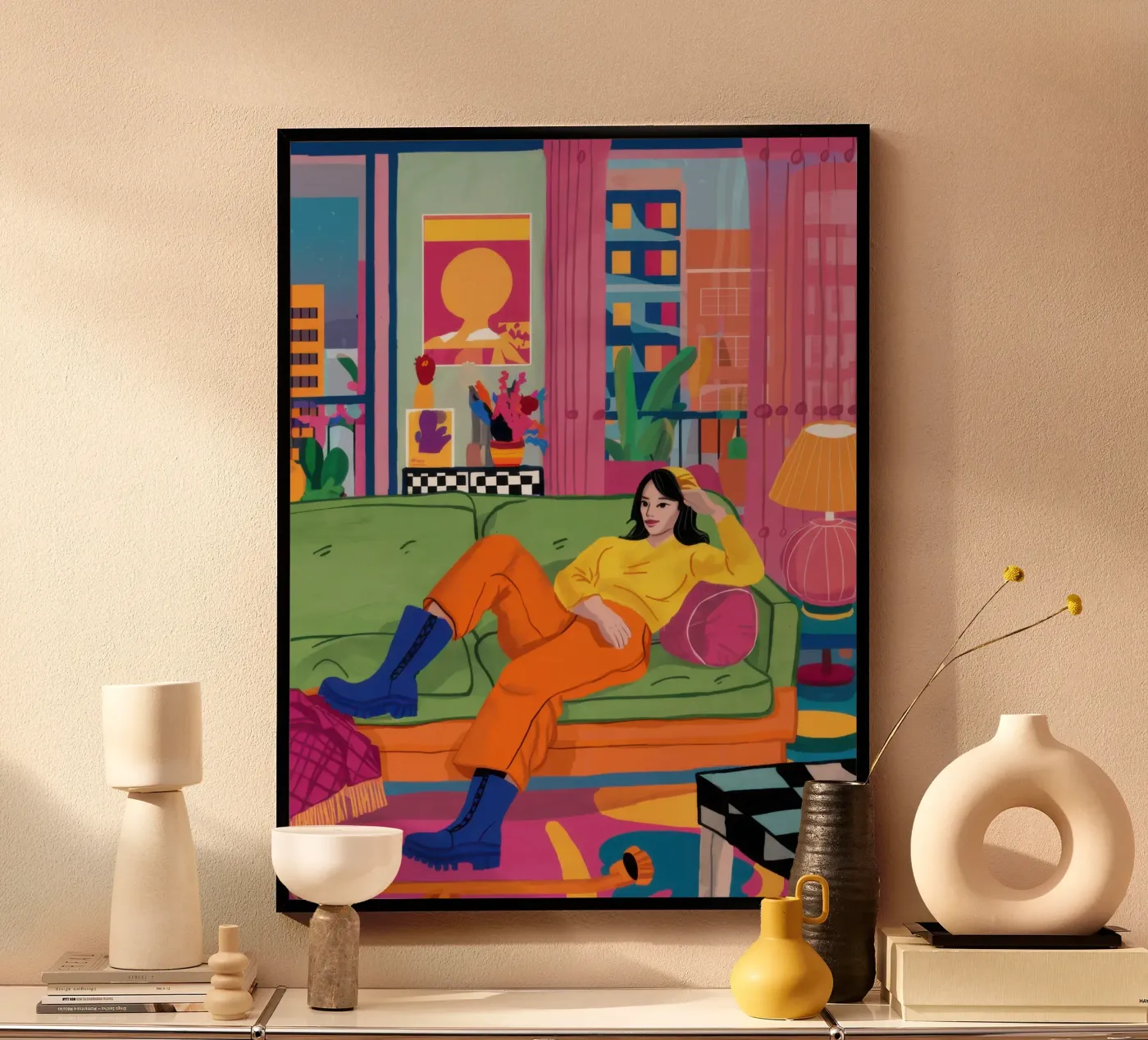 Amici sul divano poster da Pale Aura
