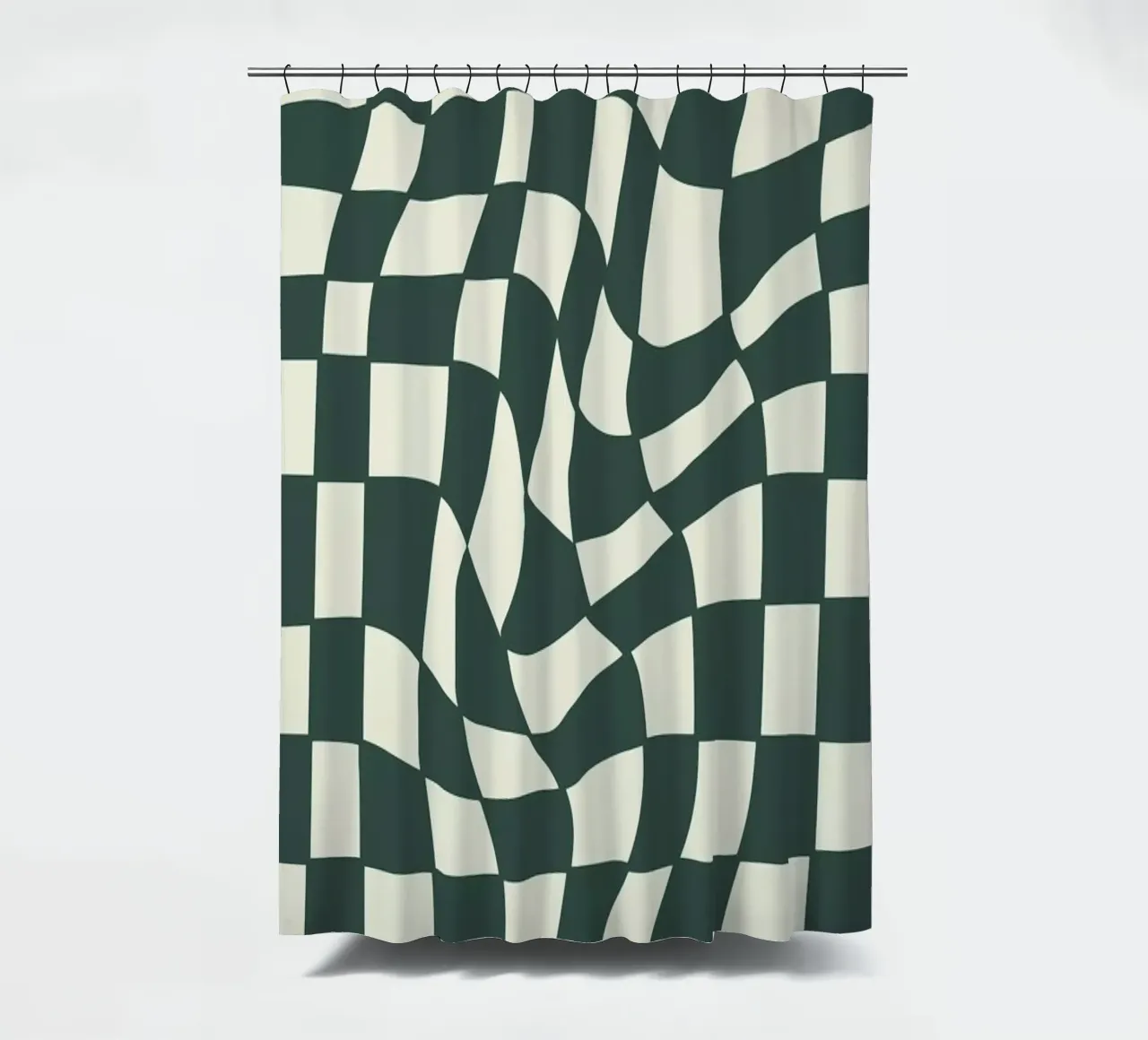 Miss Pompadour Check shower curtain by Studio One