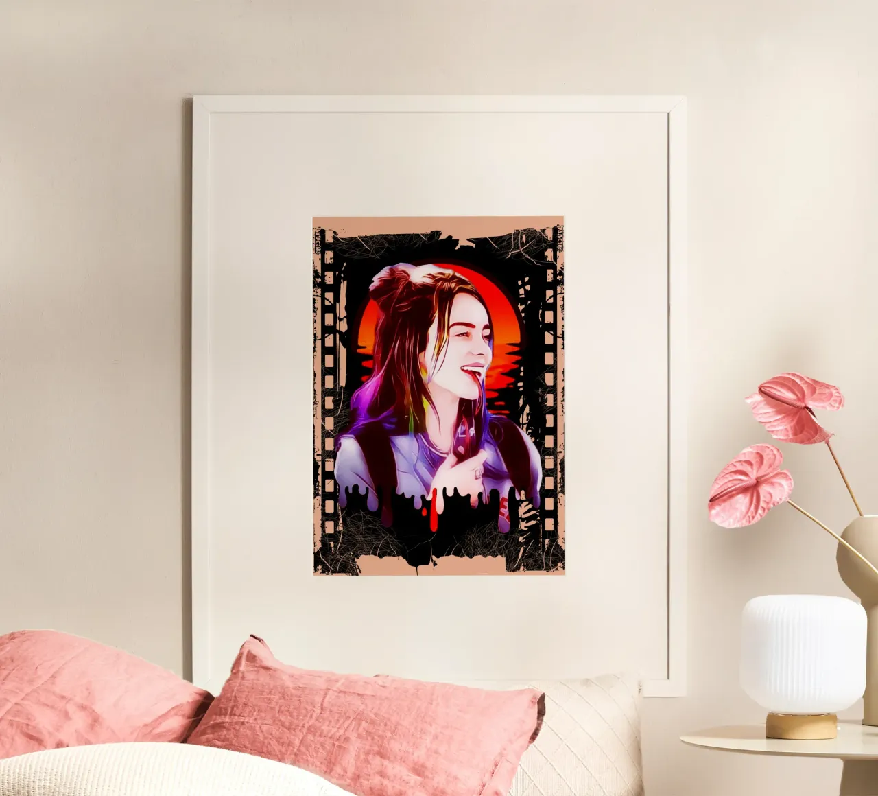 Billie Eilish Kunstwerk Poster von Lembayung art