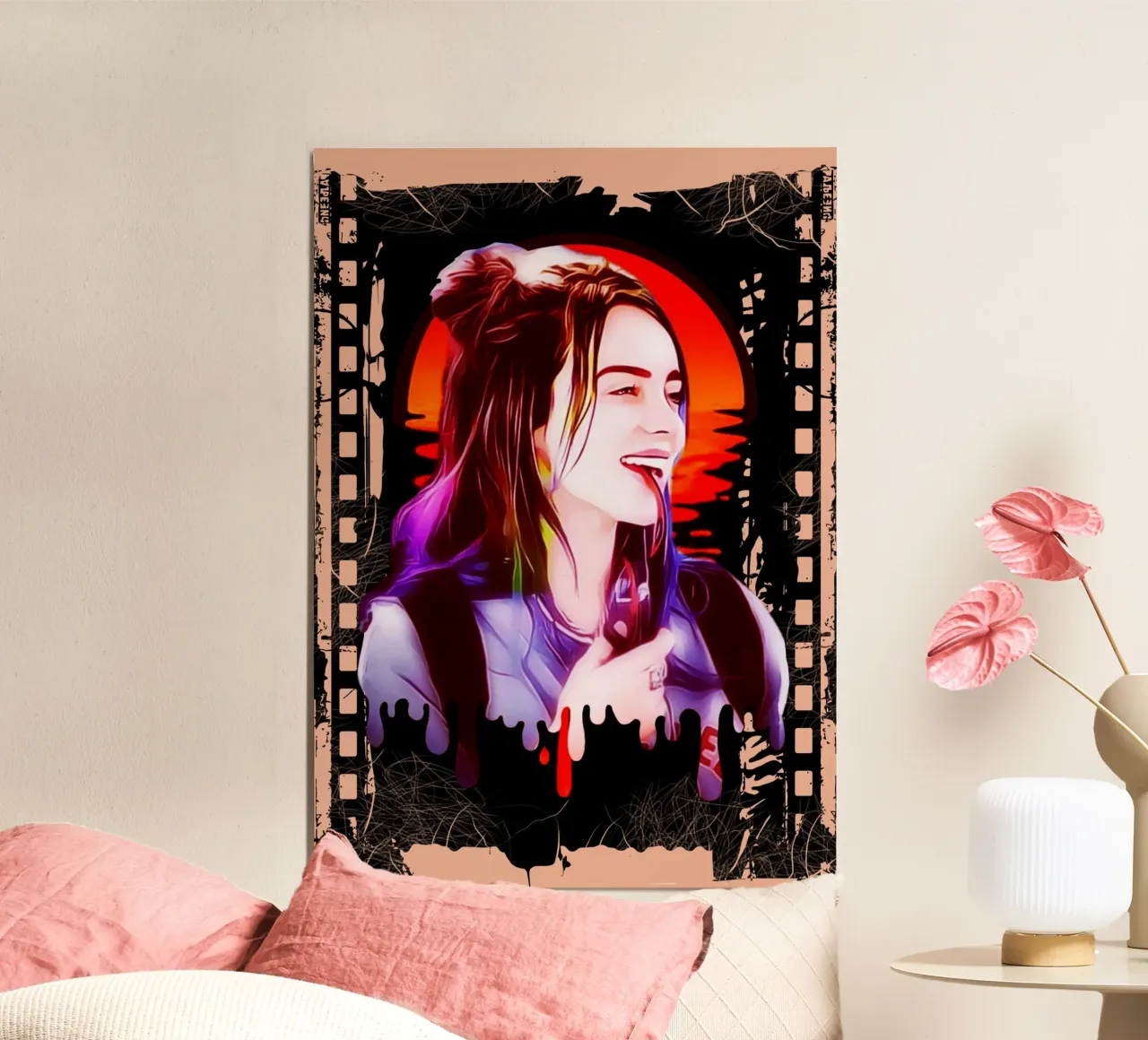 Billie Eilish Kunstwerk Poster von Lembayung art