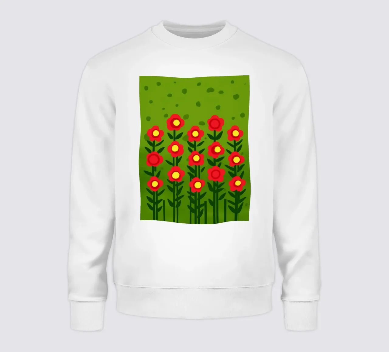 File di papaveri semplici felpa da Arcane Lines