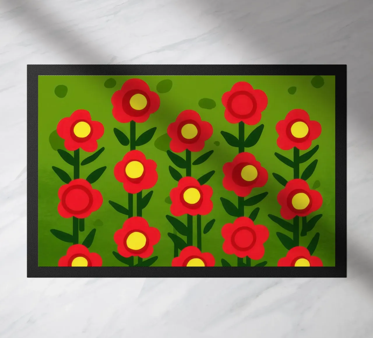 File di papaveri semplici zerbino da Arcane Lines