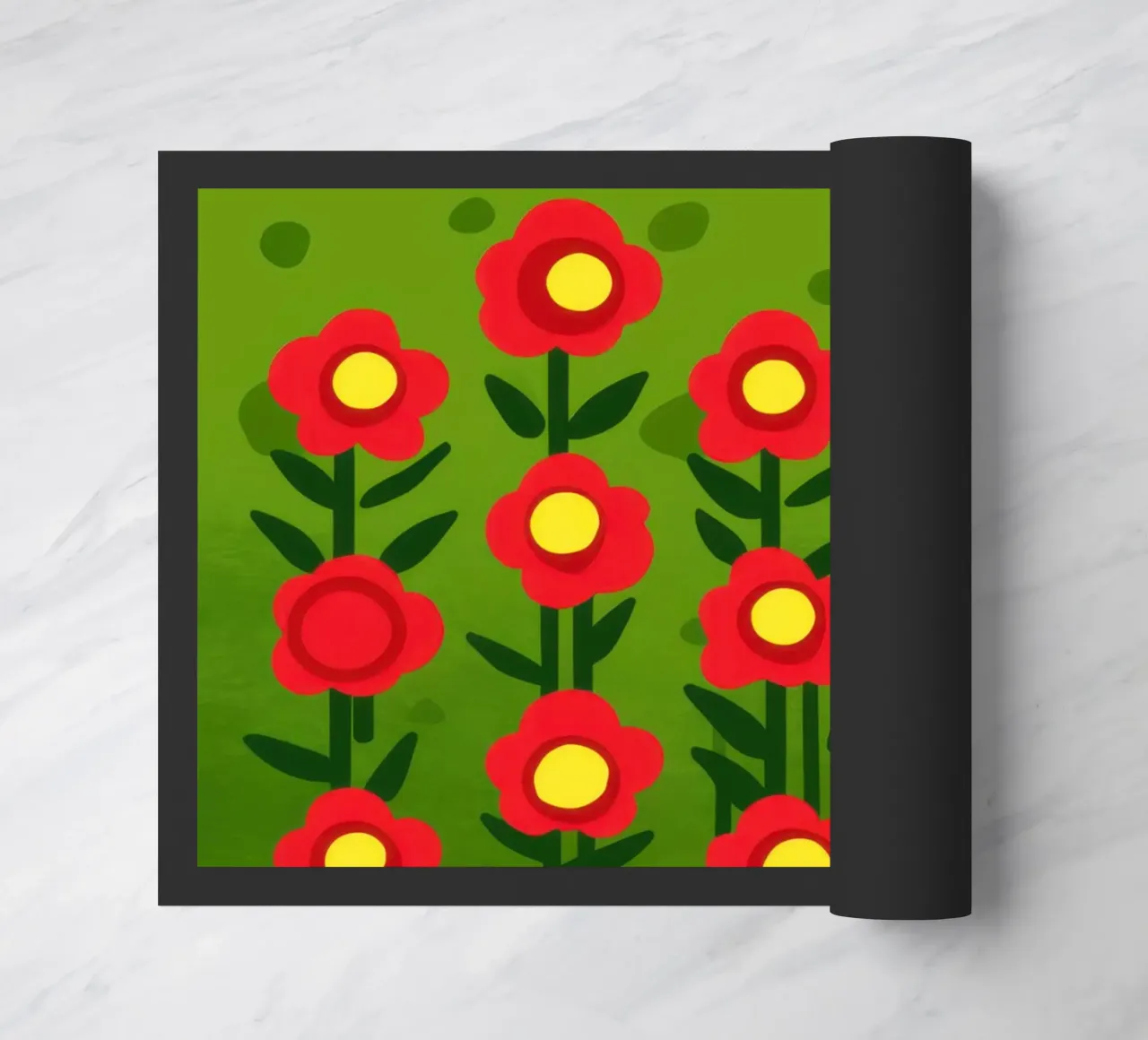 File di papaveri semplici zerbino da Arcane Lines