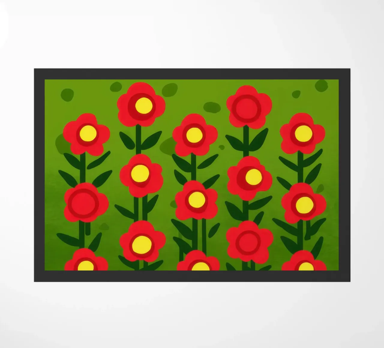 File di papaveri semplici zerbino da Arcane Lines