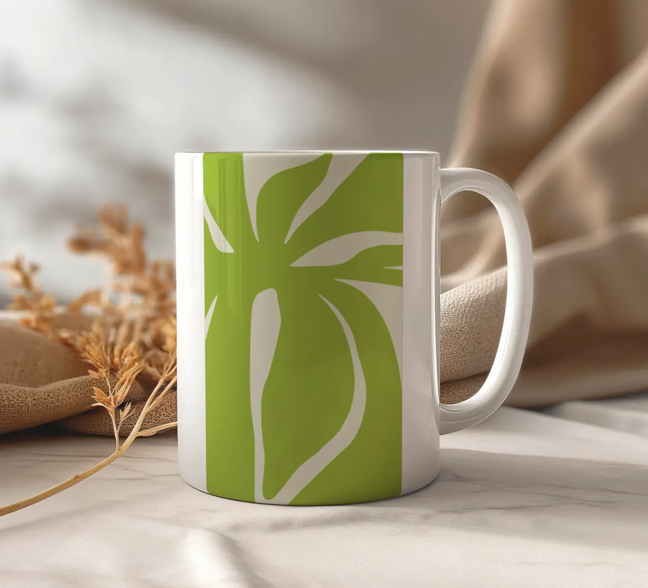 Pistachio Leaves tazza in ceramica da Studio One