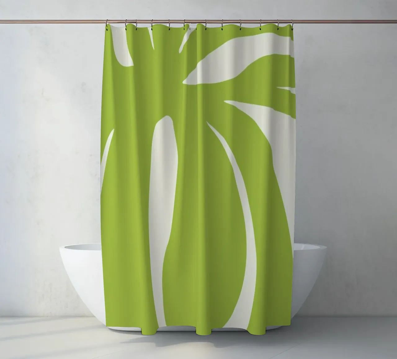 Pistachio Leaves shower curtain by Studio One