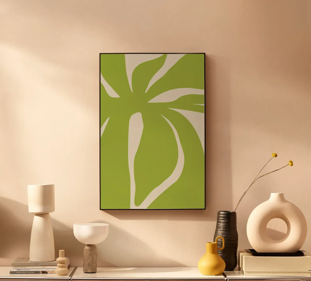 Pistachio Leaves forex plate by Studio One