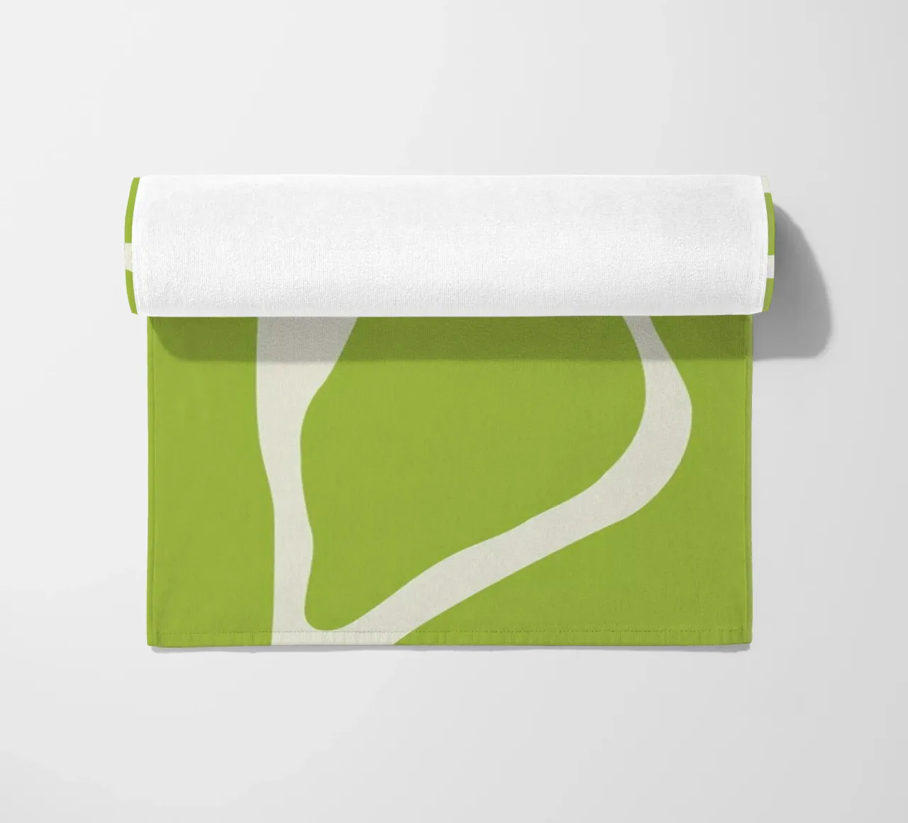 Pistachio Leaves beach towel by Studio One