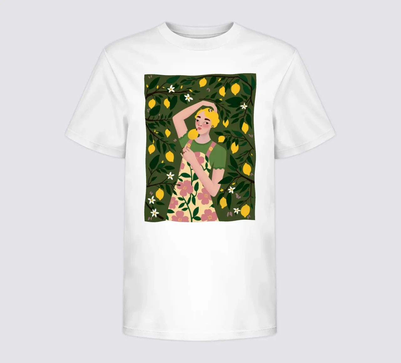 Lemon Grove Goddess kids t-shirt by Marigold Tiga
