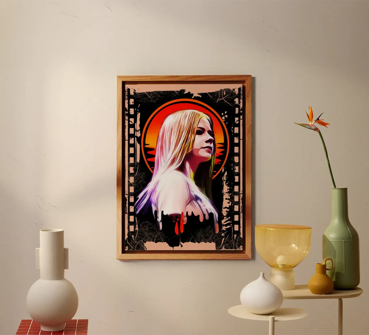Avril Lavigne alluminio dibond da Lembayung art