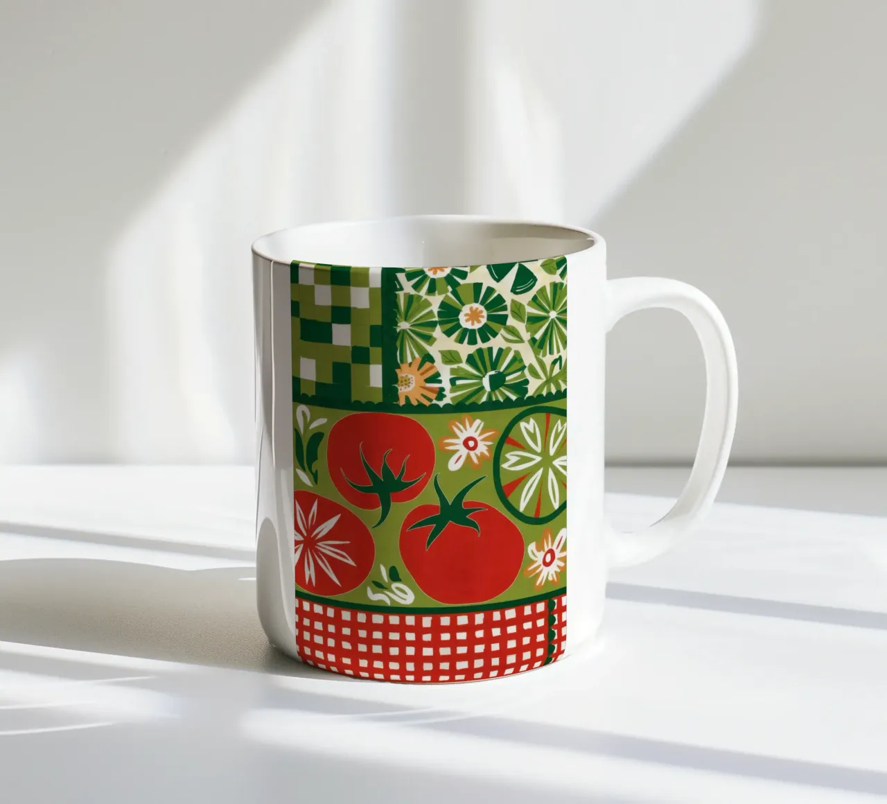 Dama verde e rossa tazza in ceramica da Sentinel Glow
