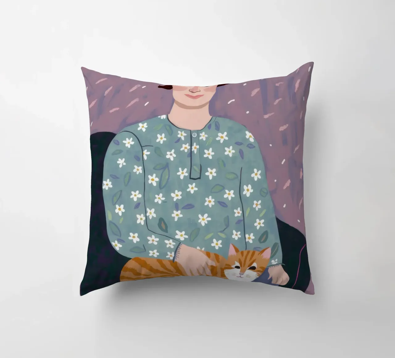 Ginger Cat Cuddle cuscino da Marigold Tiga