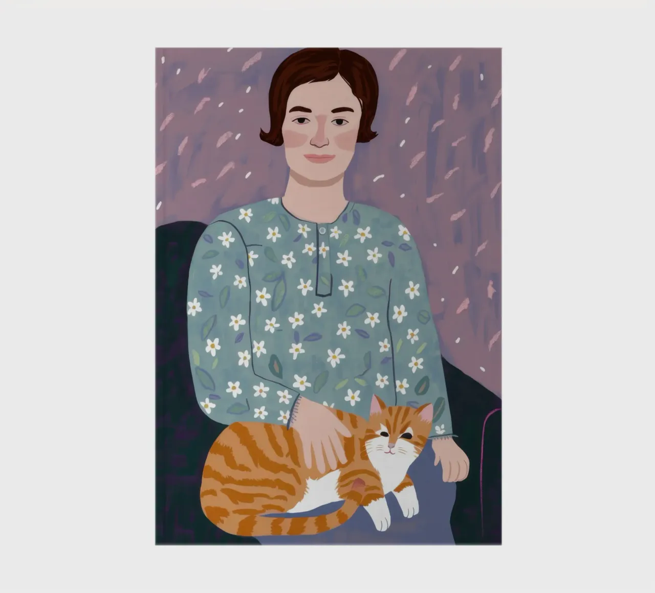Ginger Cat Cuddle notebook by Marigold Tiga