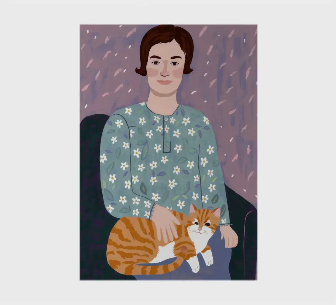 Ginger Cat Cuddle notebook by Marigold Tiga