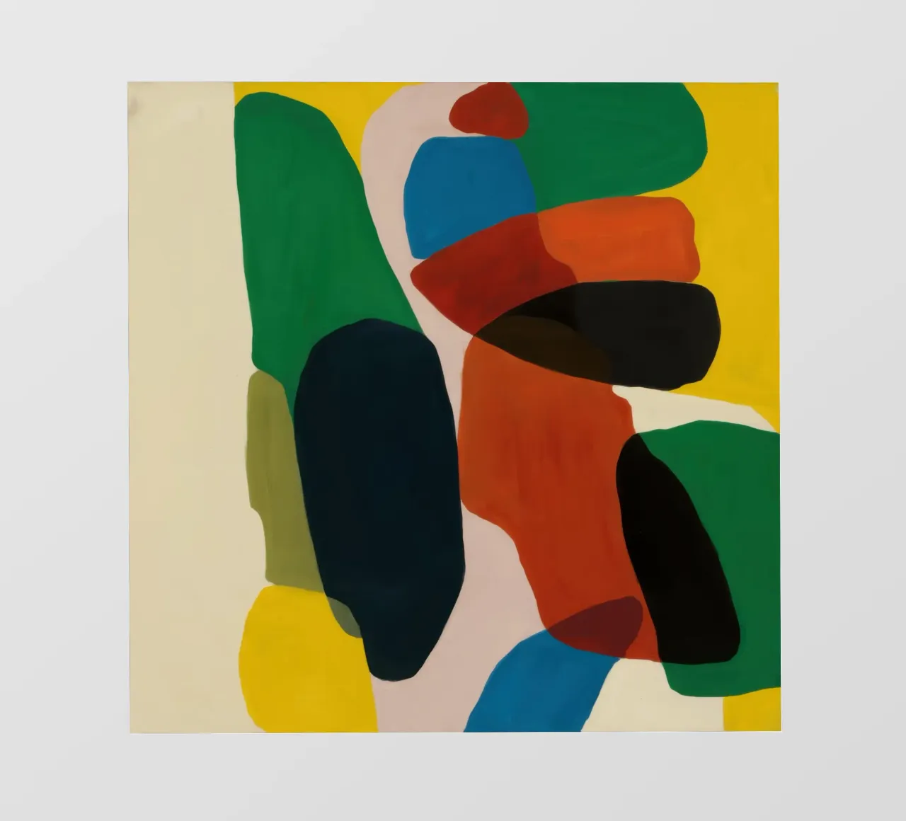 Collage di forme di terra telo in pvc da Arcane Lines