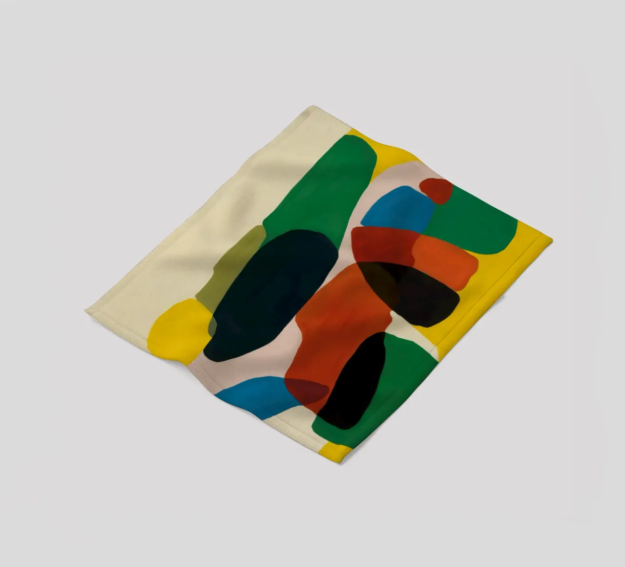 Earthen Form Collage fleece blanket by Arcane Lines