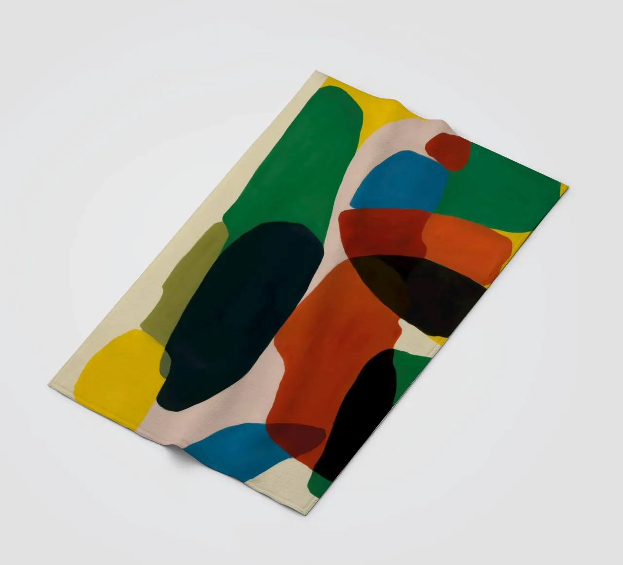 Earthen Form Collage fleece blanket by Arcane Lines