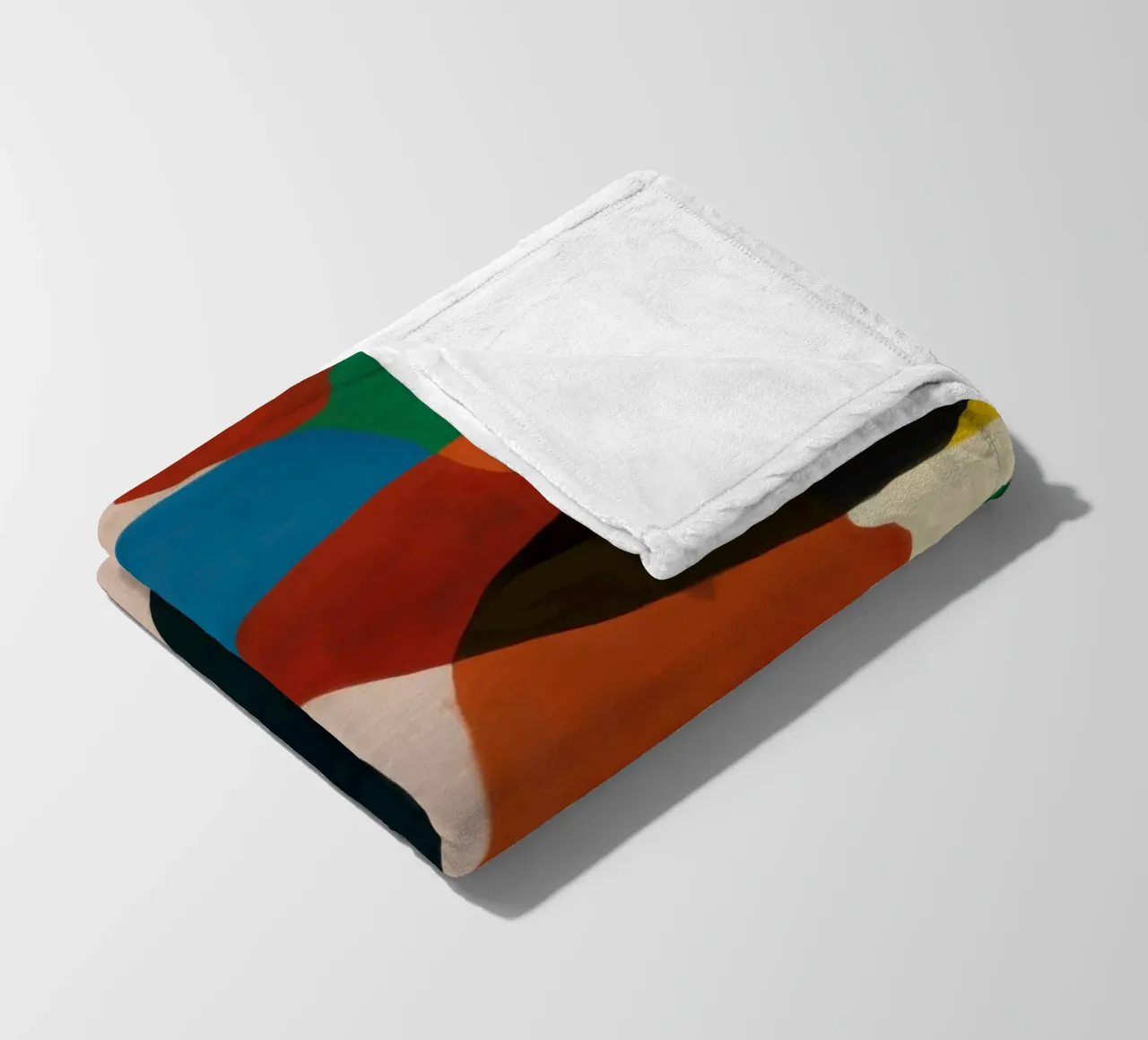 Earthen Form Collage fleece blanket by Arcane Lines