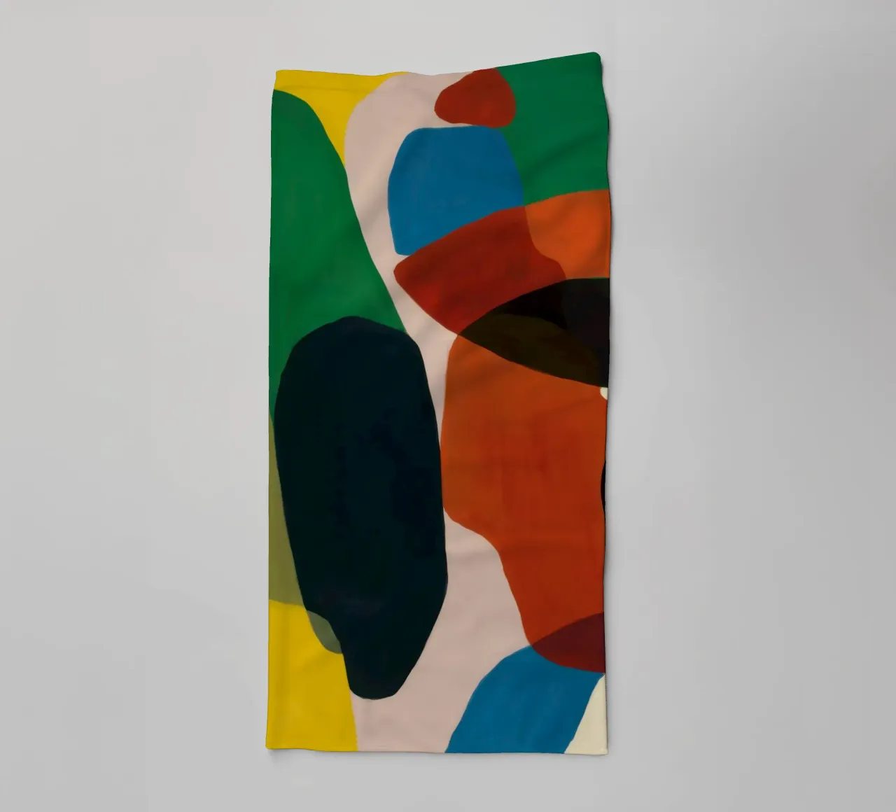 Collage di forme di terra asciugamano da bagno da Arcane Lines