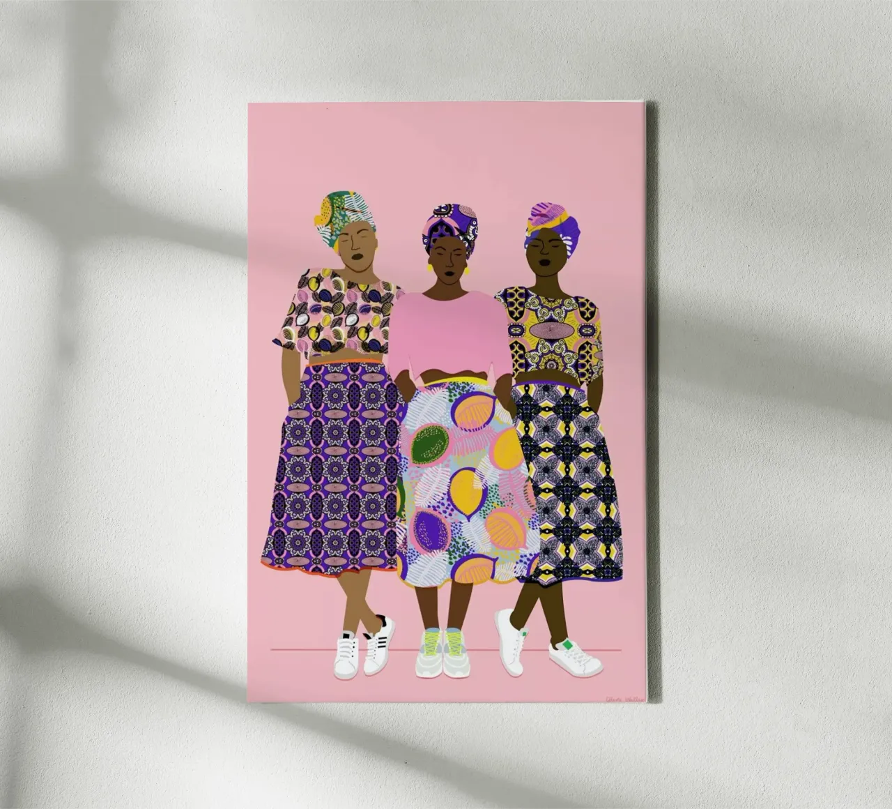 Grlz Band canvas met Baklijst van Céleste Wallaert