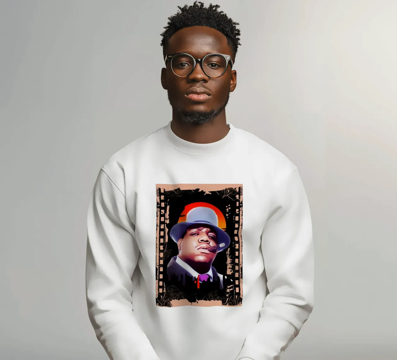 Biggie Smalls hip hop felpa da Lembayung art