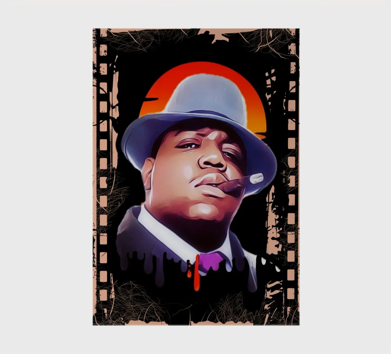 Biggie Smalls hip hop diario da Lembayung art
