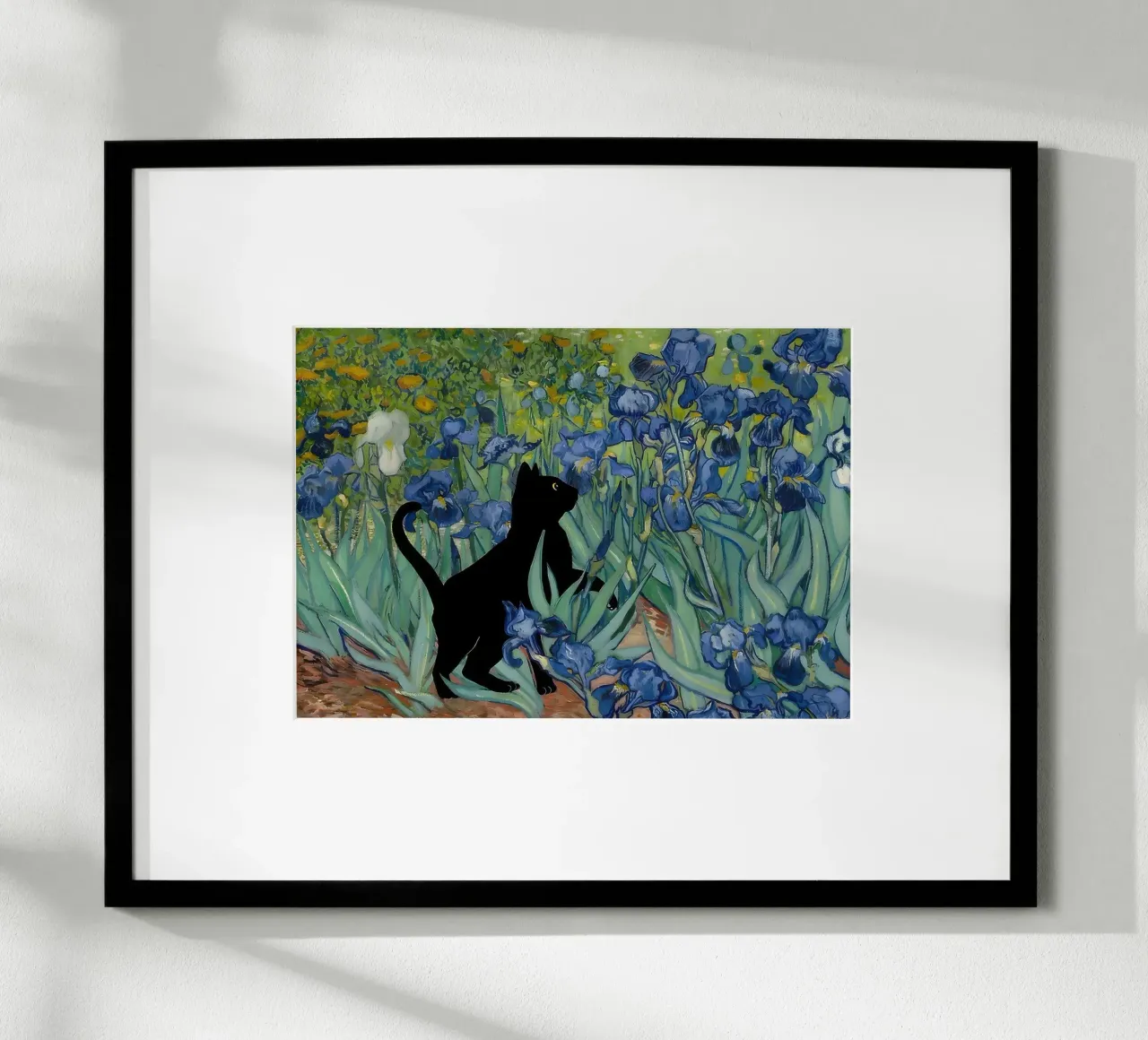 Iris di Vincent Van Gogh Gatto nero poster da clay bobby