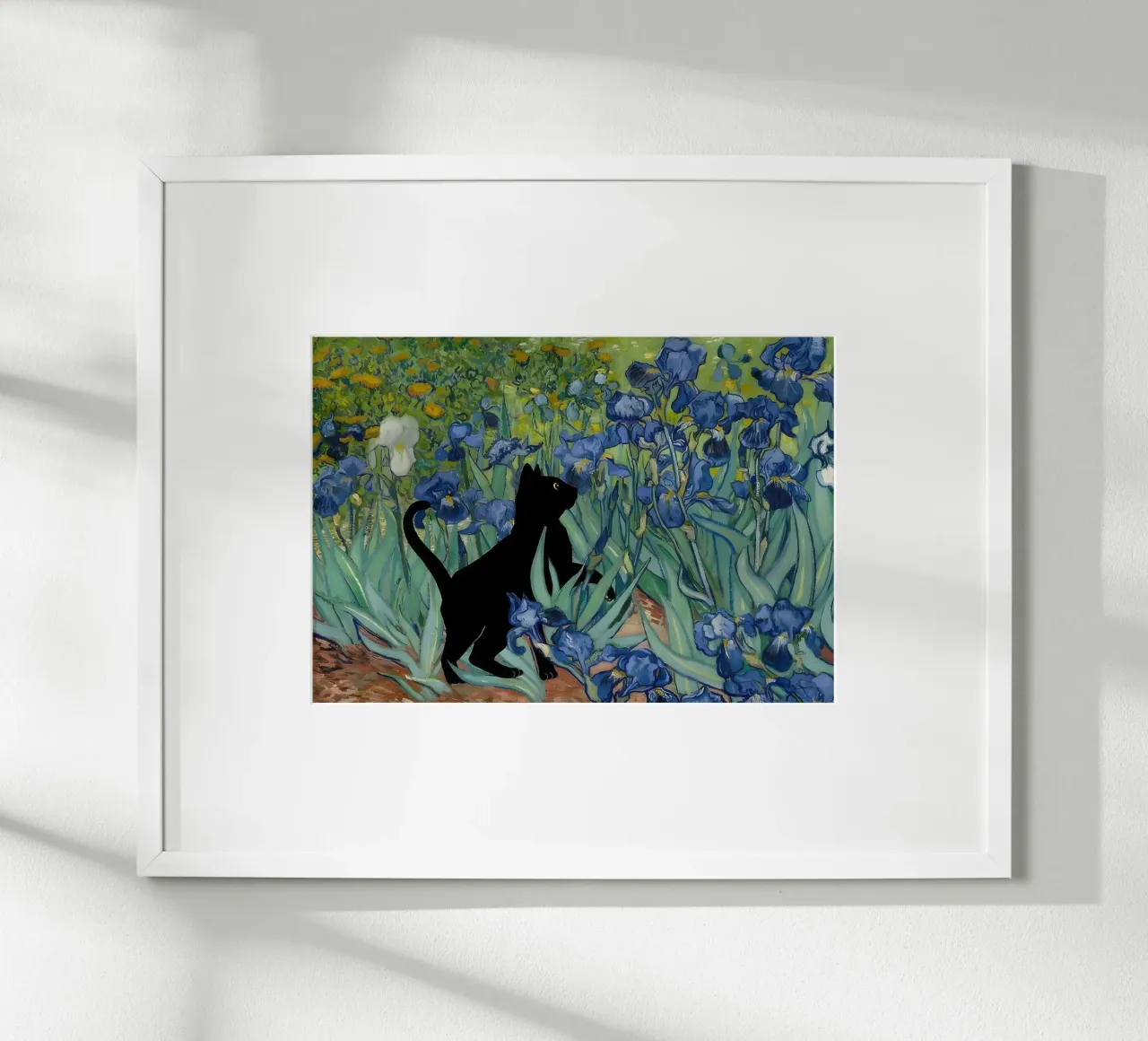 Iris di Vincent Van Gogh Gatto nero poster da clay bobby