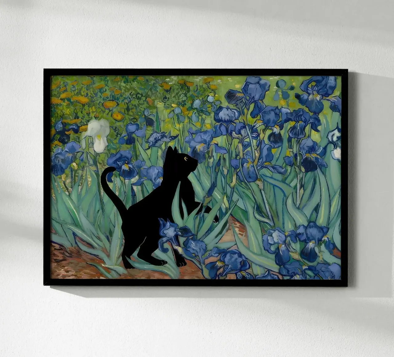 Iris di Vincent Van Gogh Gatto nero poster da clay bobby