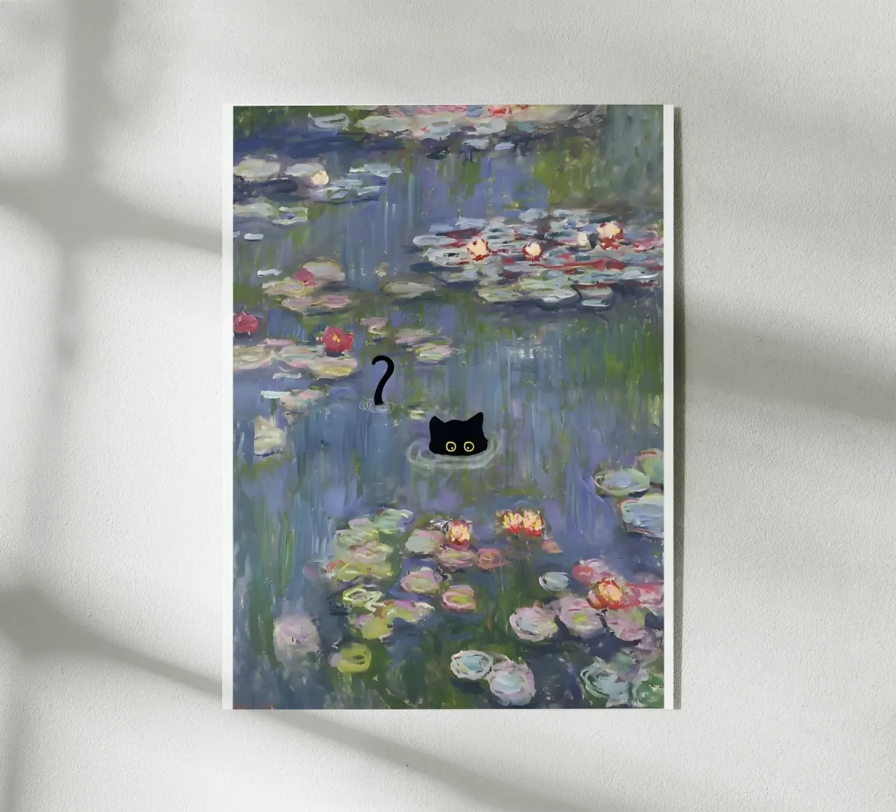 Gatto Monet Ninfea plexiglass da clay bobby
