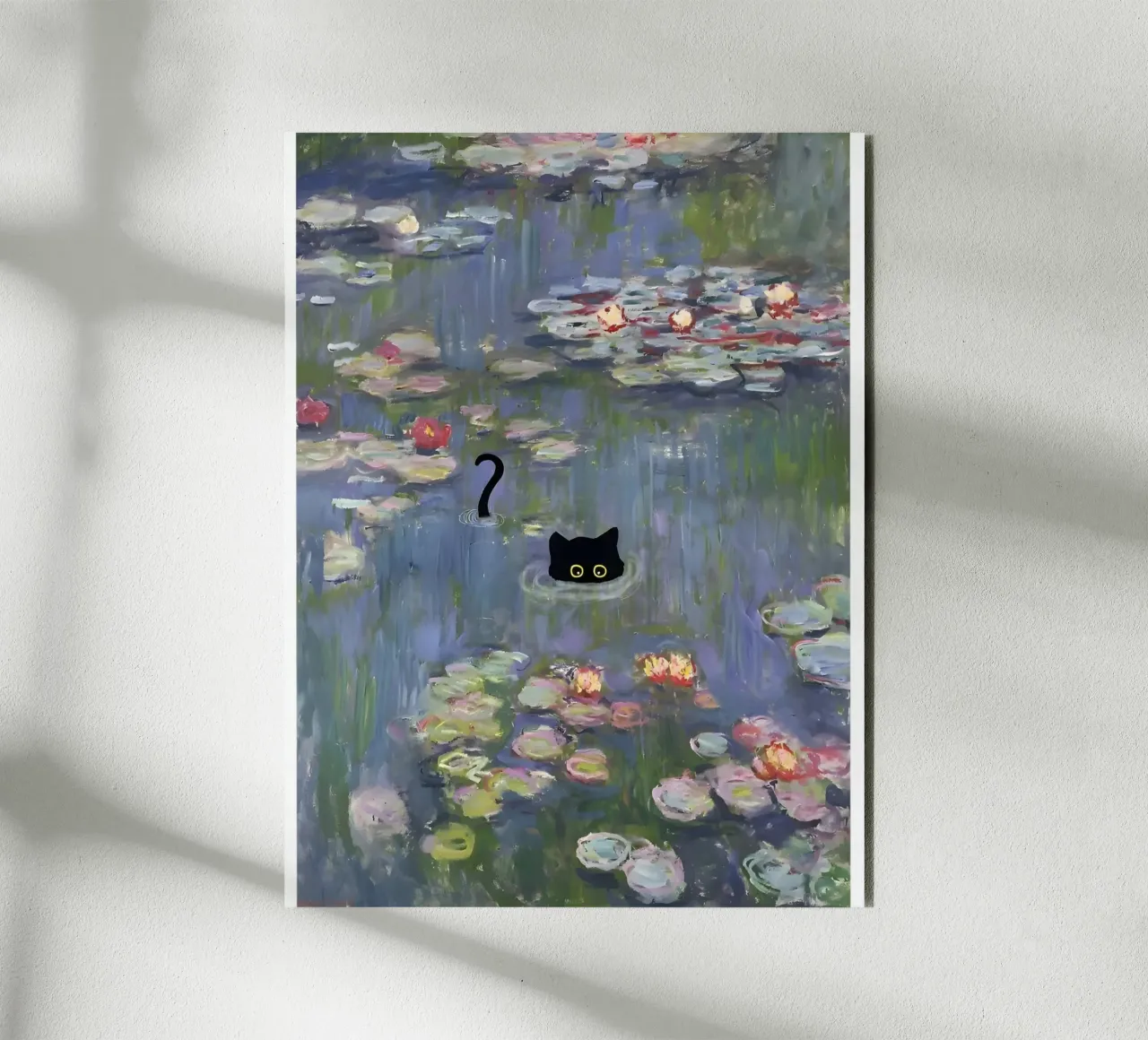 Cat Monet Waterlily forex-plaat van clay bobby
