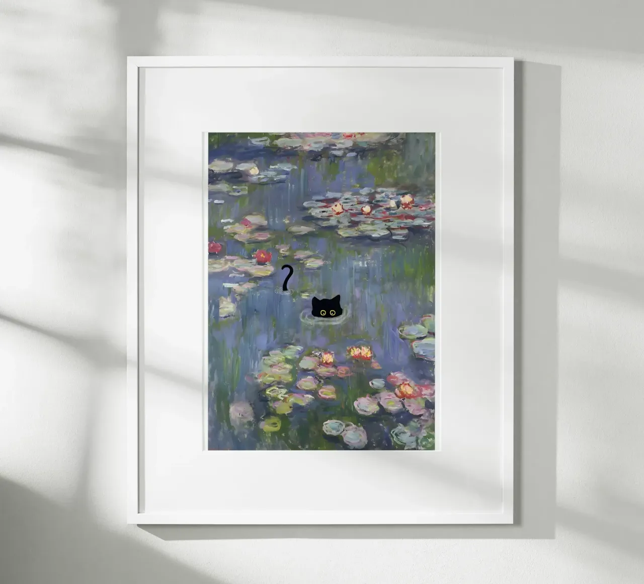 Gatto Monet Ninfea carta hahnemühle da clay bobby