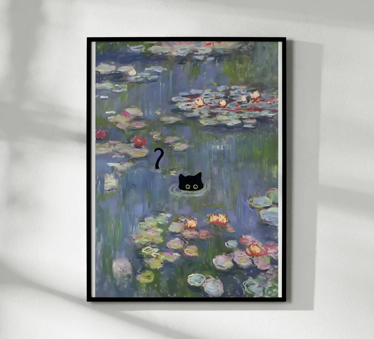 Gatto Monet Ninfea carta hahnemühle da clay bobby
