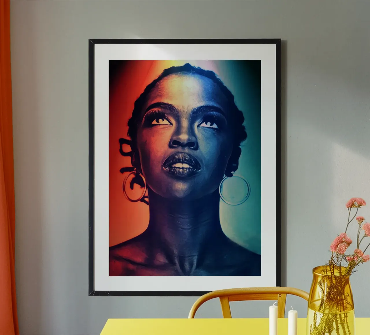 Ritratto di Lauryn Hill poster da Lembayung art