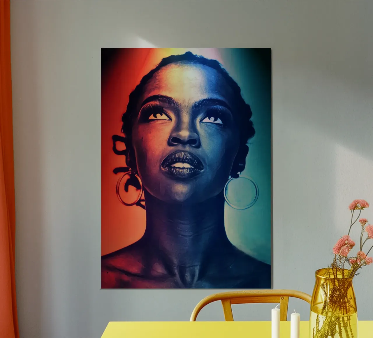 Ritratto di Lauryn Hill poster da Lembayung art