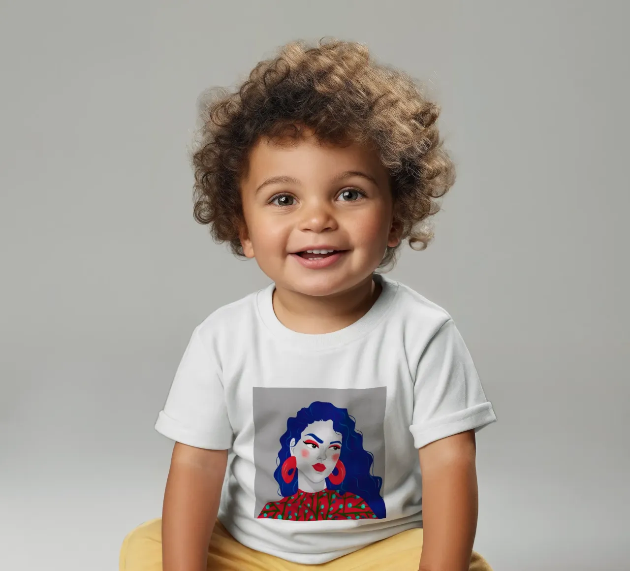 Karminroter Lippenblick Baby T-Shirt von Sentinel Glow