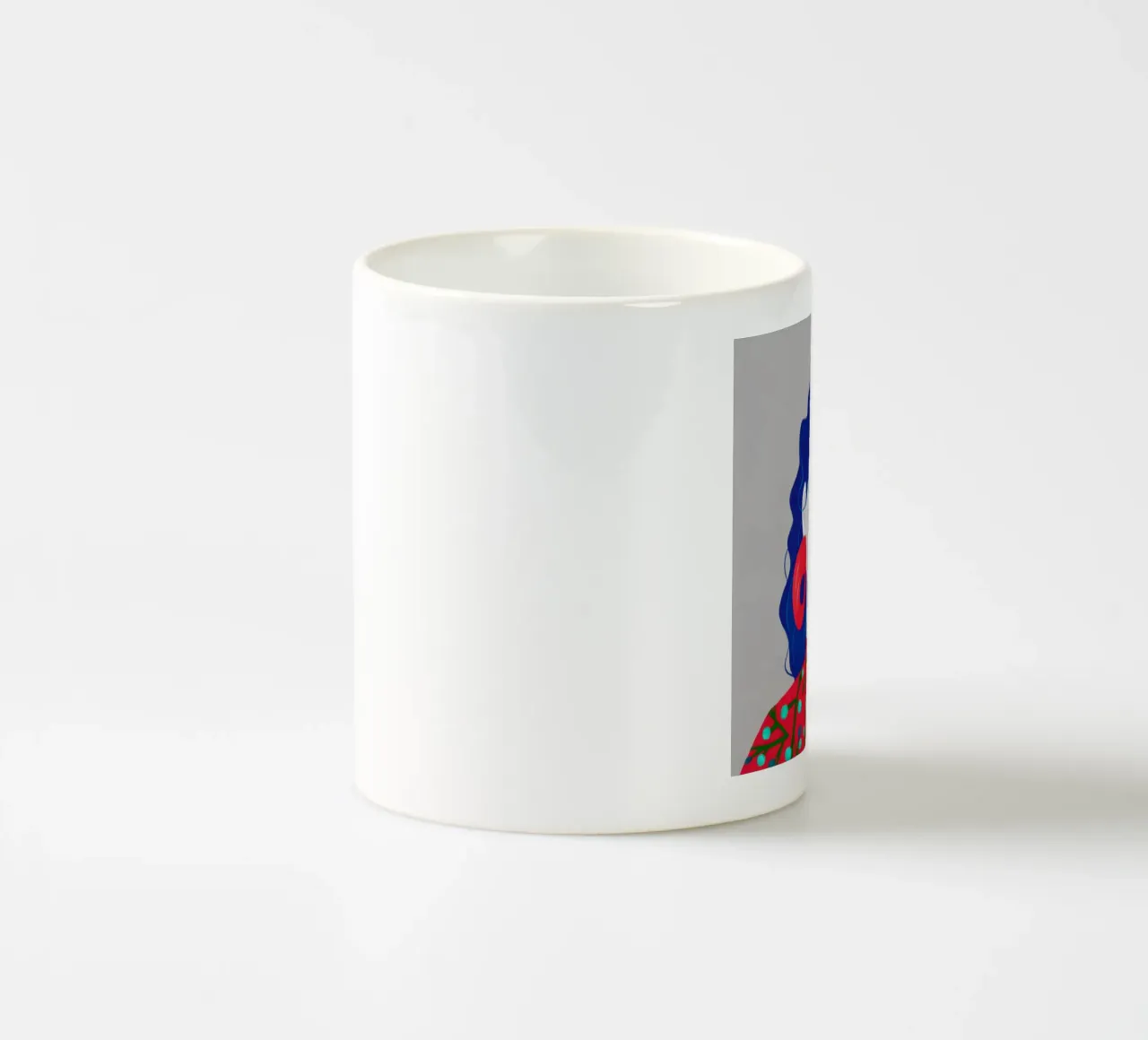 Sguardo cremisi sulle labbra tazza in ceramica da Sentinel Glow
